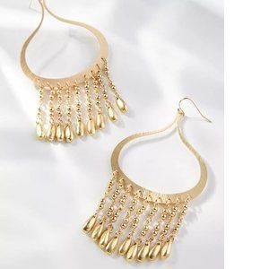 Anthropologie Beaded Tear Drop Earrings